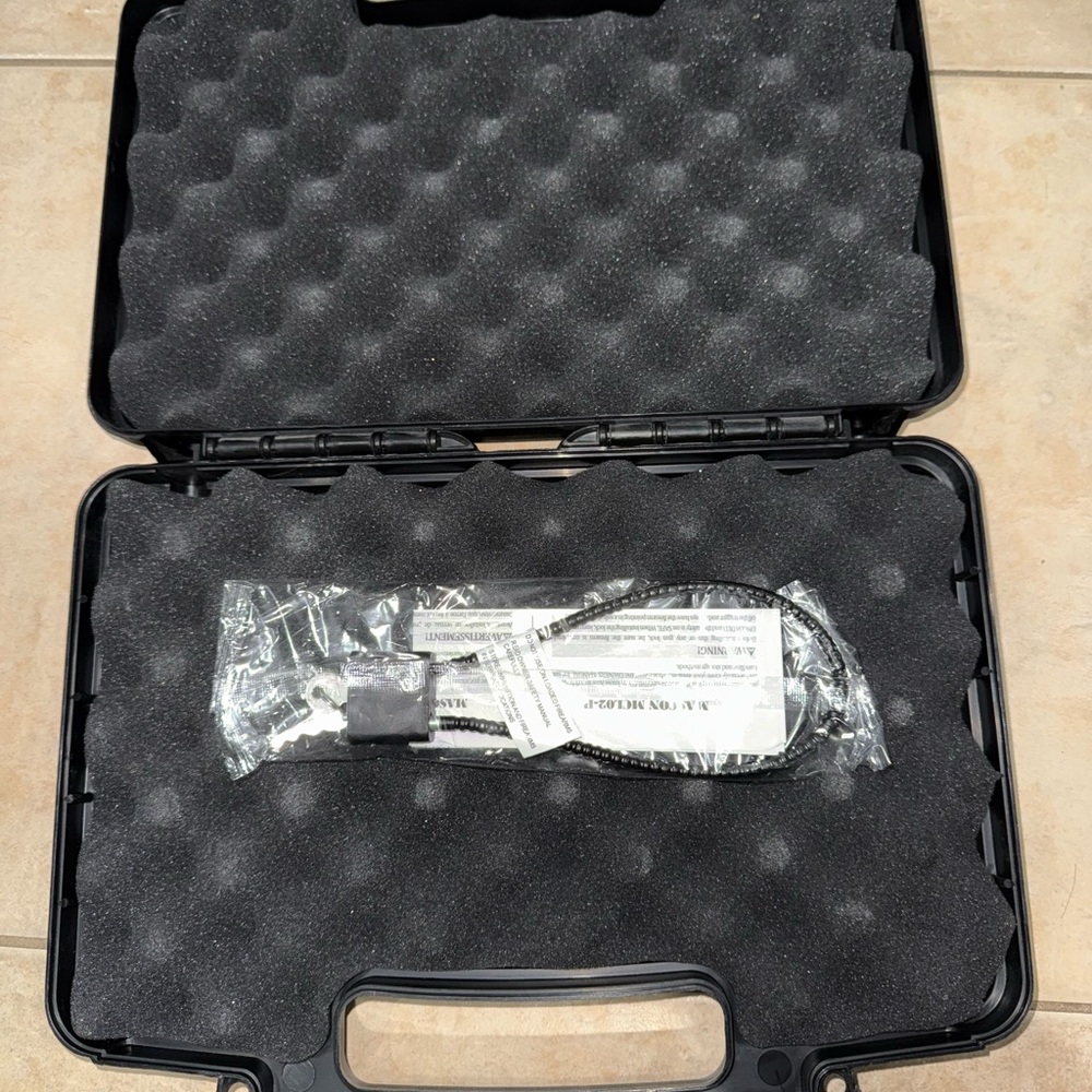 Black Hard Shell Carrying Case with lock